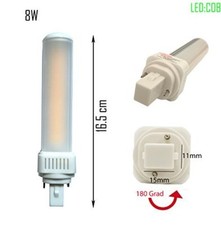 6X LED 6W G24d PL C pin2