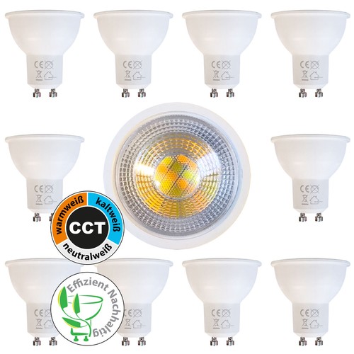 Led 10er set gu10 - 5w,