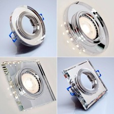 Glas Einbaustrahler GU10